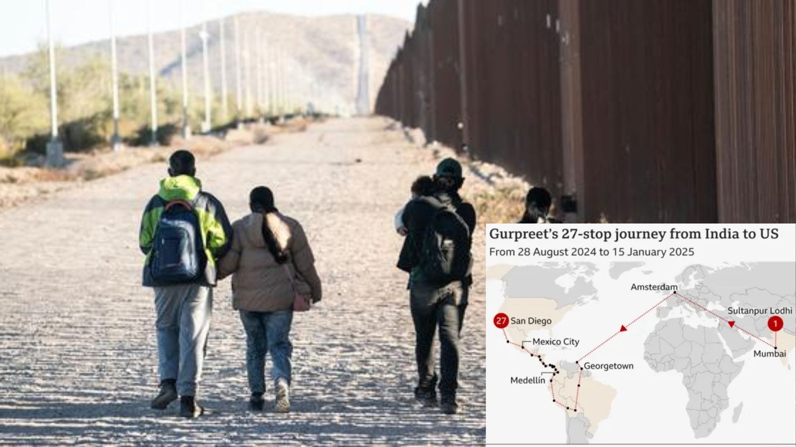 2025-இல் அமெரிக்க எல்லை: 20 நிமிடங்களுக்கு ஒரு இந்தியர் பிடிபடும் அதிர்ச்சித் தகவல்!