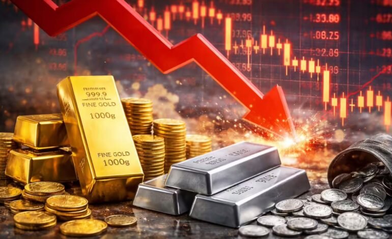 தங்கம் மற்றும் வெள்ளி விலையில் கடும் சரிவு! முதலீட்டாளர்களை அதிரவைத்த MCX சந்தை நிலவரம்!