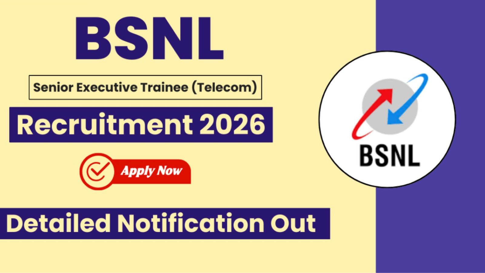 BSNL-யில் அதிகாரி வேலை! ரூ.1.20 லட்சம் வரை சம்பளம் – யாரெல்லாம் விண்ணப்பிக்கலாம்? முழு விபரம்!