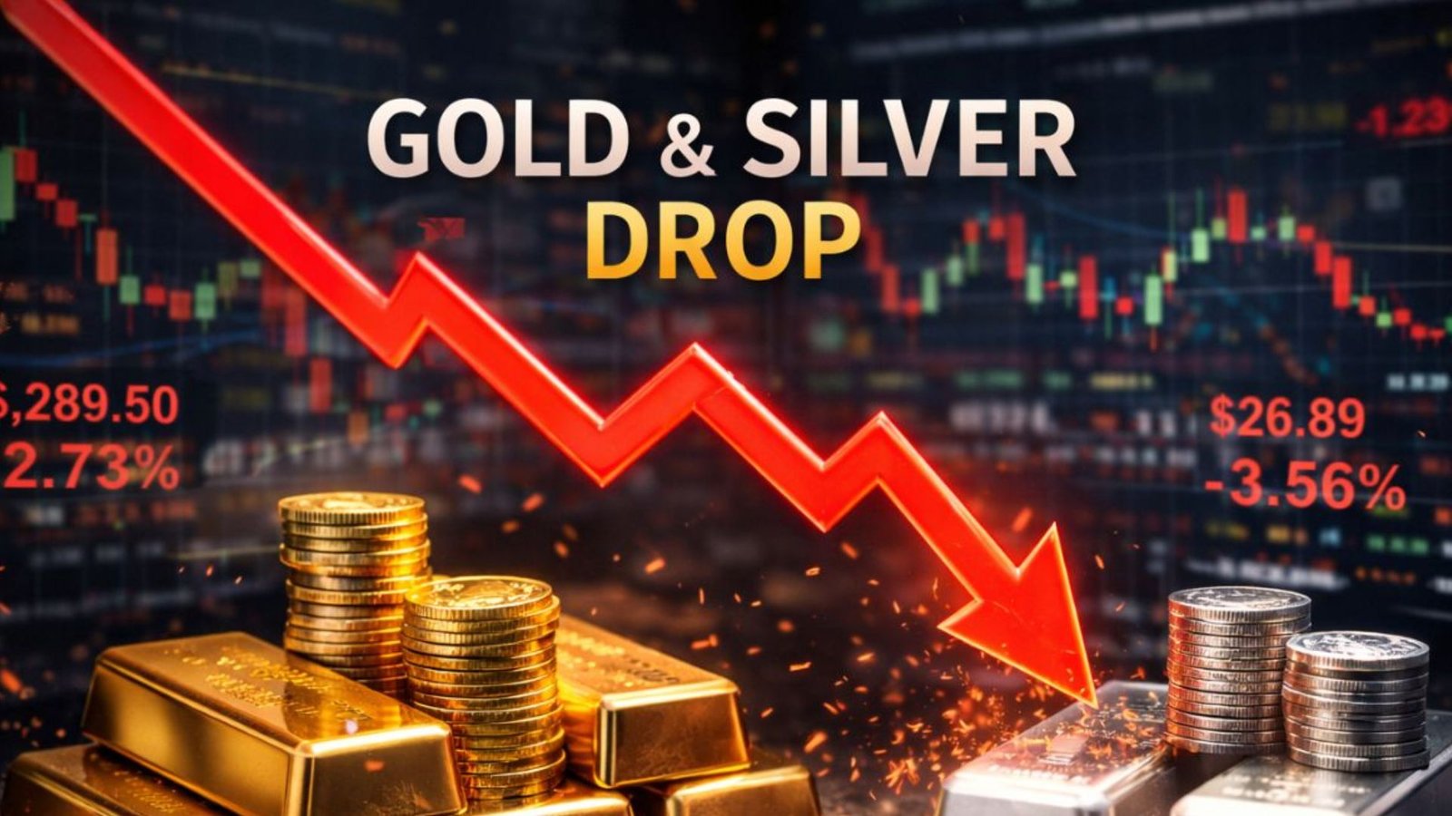 நகைப்பிரியர்களுக்கு ‘ஜாக்பாட்’! தங்கம் சவரனுக்கு ₹1,600 சரிவு – வெள்ளி கிலோவுக்கு ₹20,000 வீழ்ச்சி!