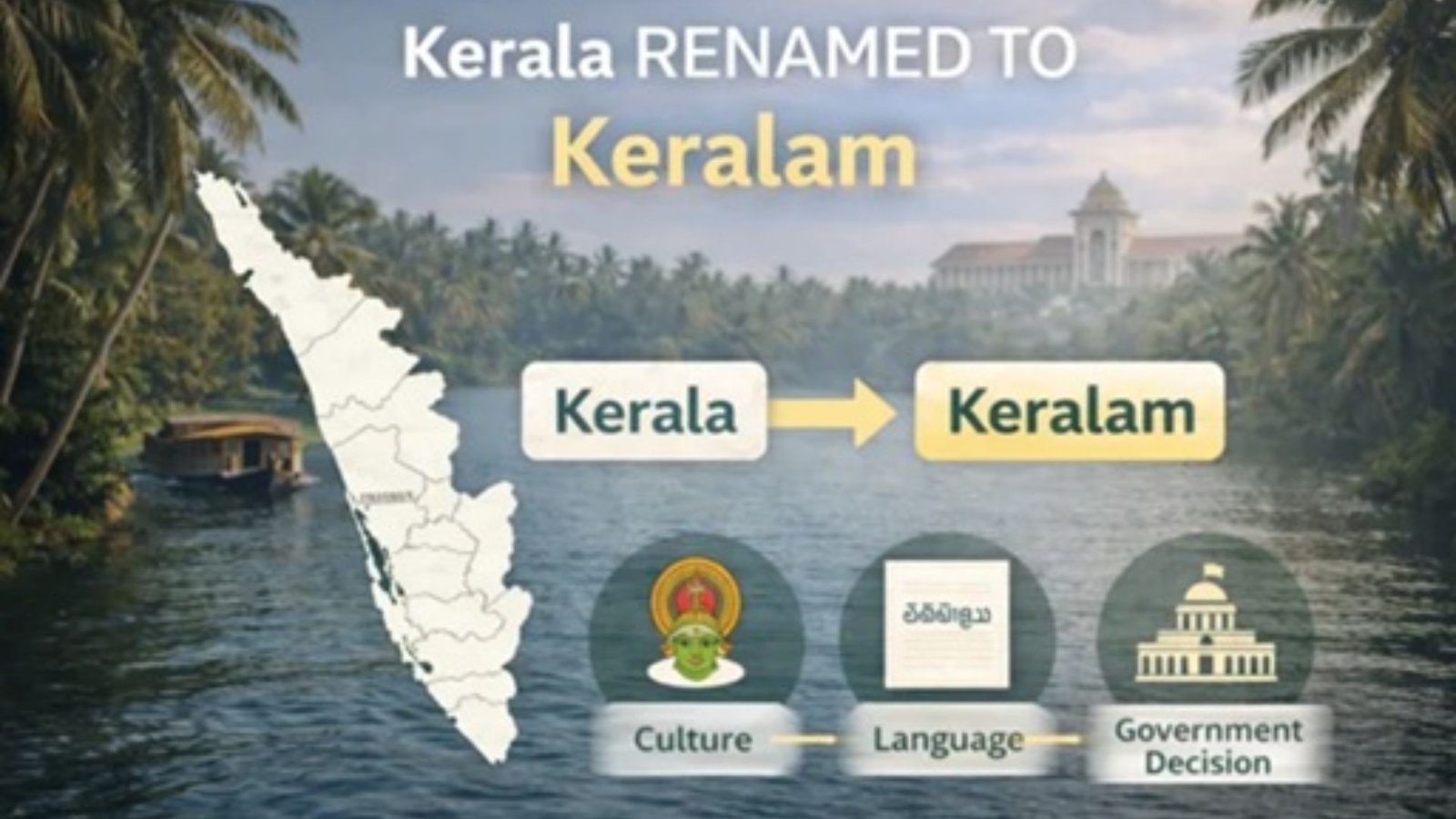 கேரளா இனி ‘கேரளம்’: மாநிலப் பெயர் மாற்றத்தின் பின்னணியும் சட்ட நடைமுறைகளும்!