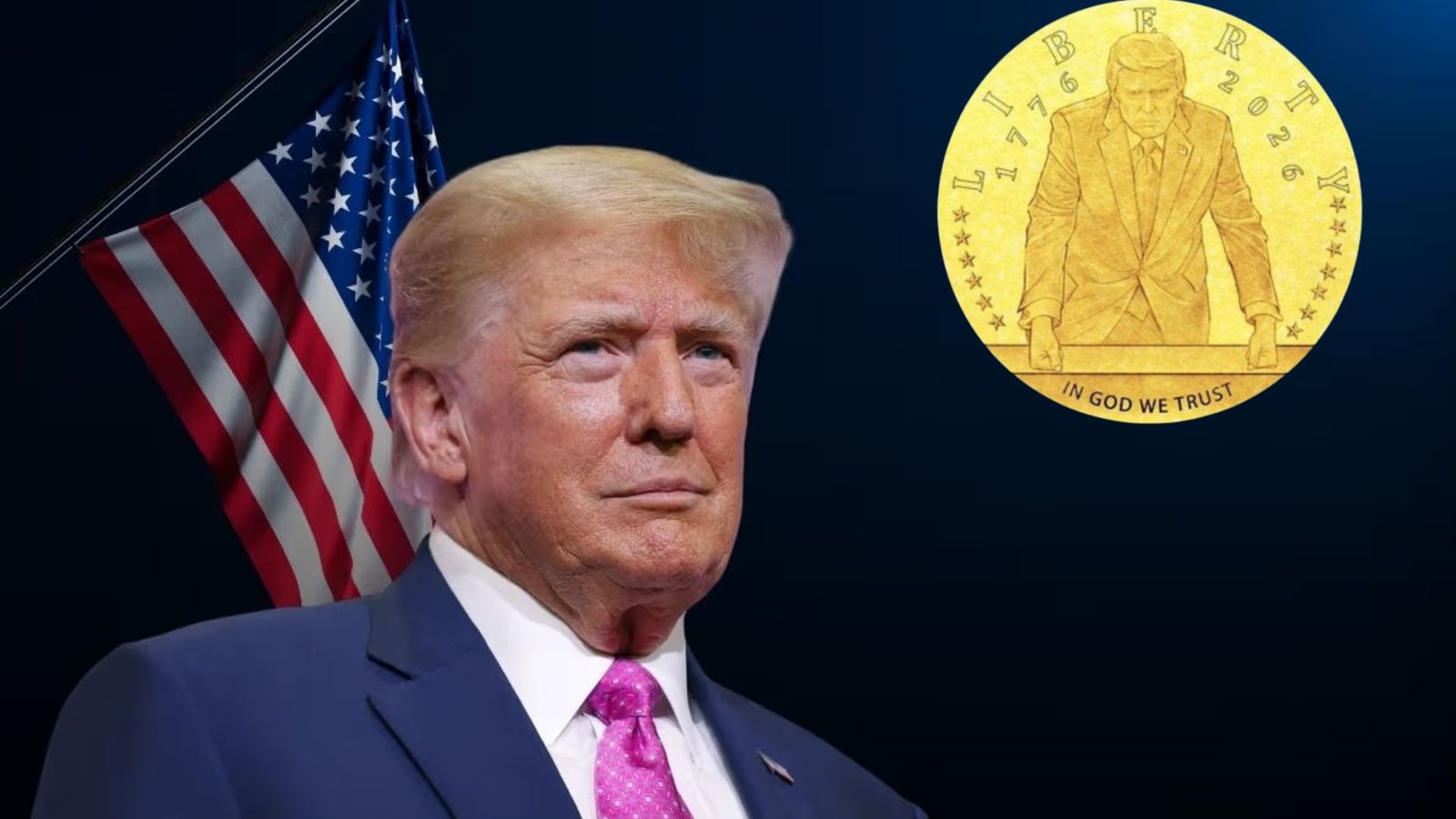அமெரிக்க 250-வது சுதந்திர தினம்: 24 கேரட் தங்க நாணயத்தில் ஜொலிக்கும் அதிபர் ட்ரம்ப்!