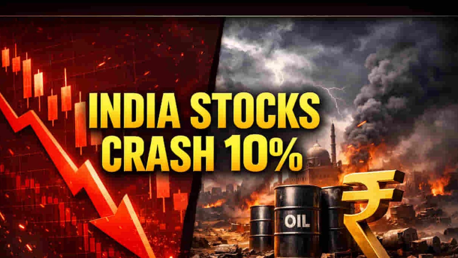பங்குச்சந்தையில் பெரும் சரிவு! சென்செக்ஸ் 1,000 புள்ளிகள் வீழ்ச்சி – கச்சா எண்ணெய் விலையால் முதலீட்டாளர்கள் கலக்கம்.