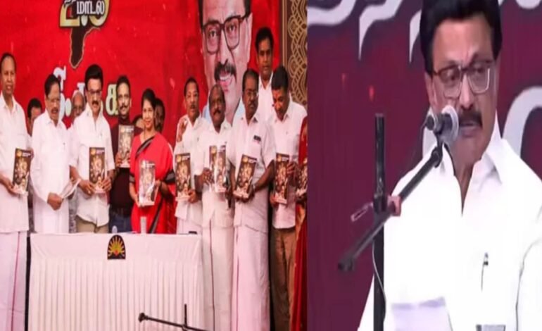 “திமுக தேர்தல் அறிக்கை – ஒரு தொலைநோக்கு ஆவணம்” – சிபிஎம் மாநிலச் செயலாளர் சண்முகம் பாராட்டு.