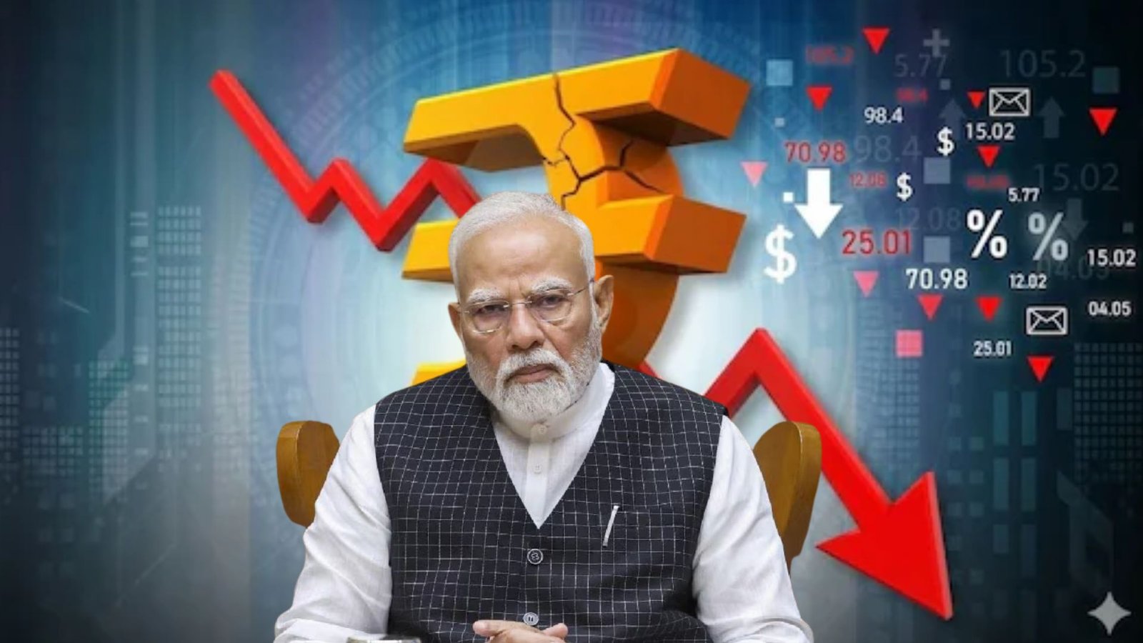 ரூபாய் மதிப்பு வரலாறு காணாத வீழ்ச்சி: முதல் முறையாக ₹93-ஐ கடந்து அதிர்ச்சி!