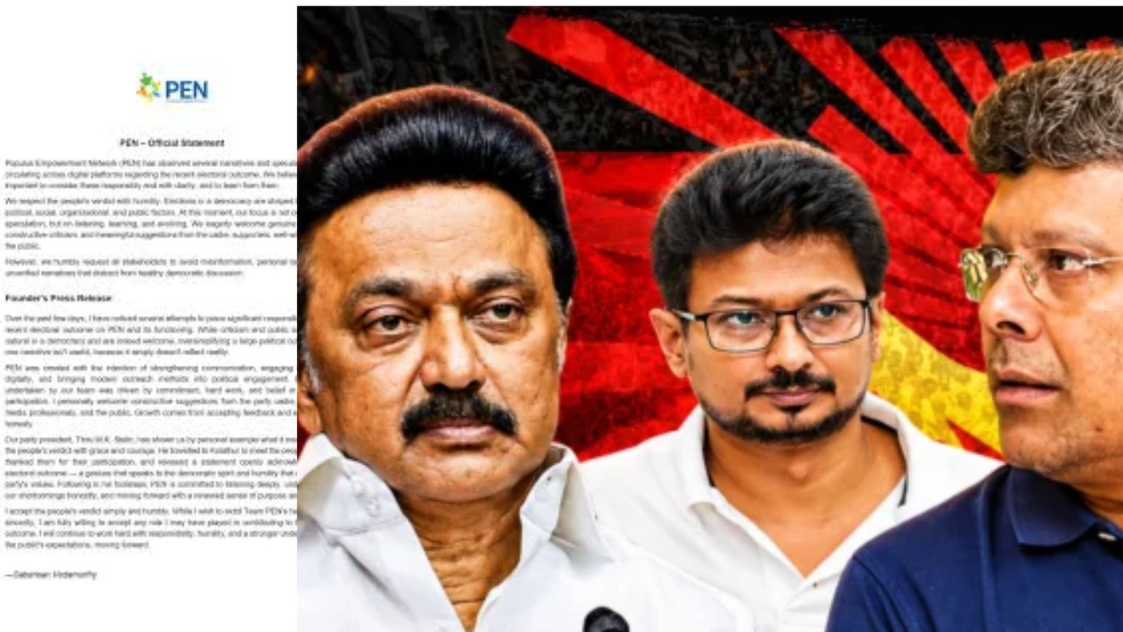 “தோல்விக்கு நான் பொறுப்பேற்கத் தயார்!” — விமர்சனங்களுக்கு முற்றுப்புள்ளி வைத்து சபரீசன் வேதமூர்த்தி அதிரடி அறிக்கை!