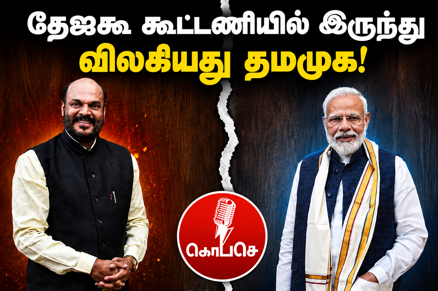 தேஜகூ-வில் இருந்து விலகியது தமிழக மக்கள் முன்னேற்றக் கழகம்: ஜான் பாண்டியன் அதிரடி அறிவிப்பு!