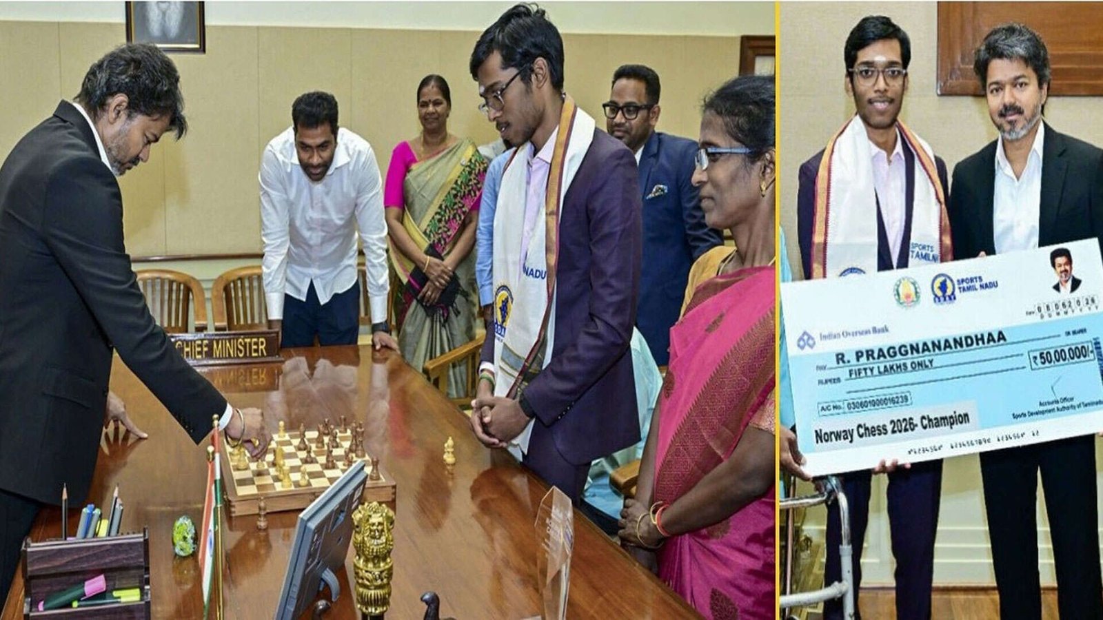 உலக சதுரங்க நாள்: இளம் வீரர்களுக்கு அரசு முழு ஆதரவு வழங்கும் – முதல்வர் விஜய்