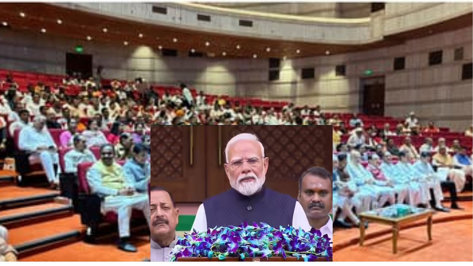 நாடாளுமன்ற வளாகத்தில் பிரதமரின் ‘மங்கள் மிலன்’! தேசிய ஜனநாயகக் கூட்டணி எம்பிக்கள் கூட்டம்! எதிர்க்கட்சிகளின் அமளியை எதிர்கொள்ள மோடி அதிரடி ஆலோசனை!