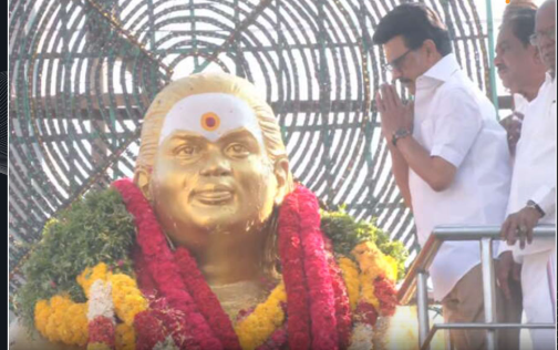 “தேவர் குருபூஜை!” – மதுரையில் முத்துராமலிங்கத் தேவர் சிலைக்கு மு.க.ஸ்டாலின் மரியாதை!